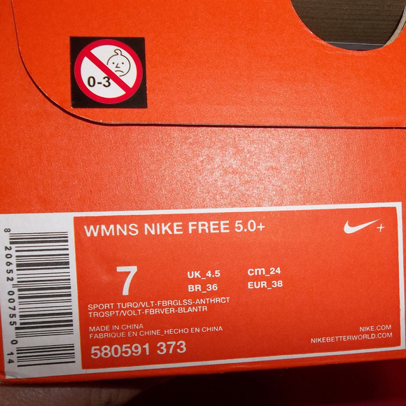 * SOLD * Women's Nike Free 5.0 Runners Size 7 - Picture 8 of 8